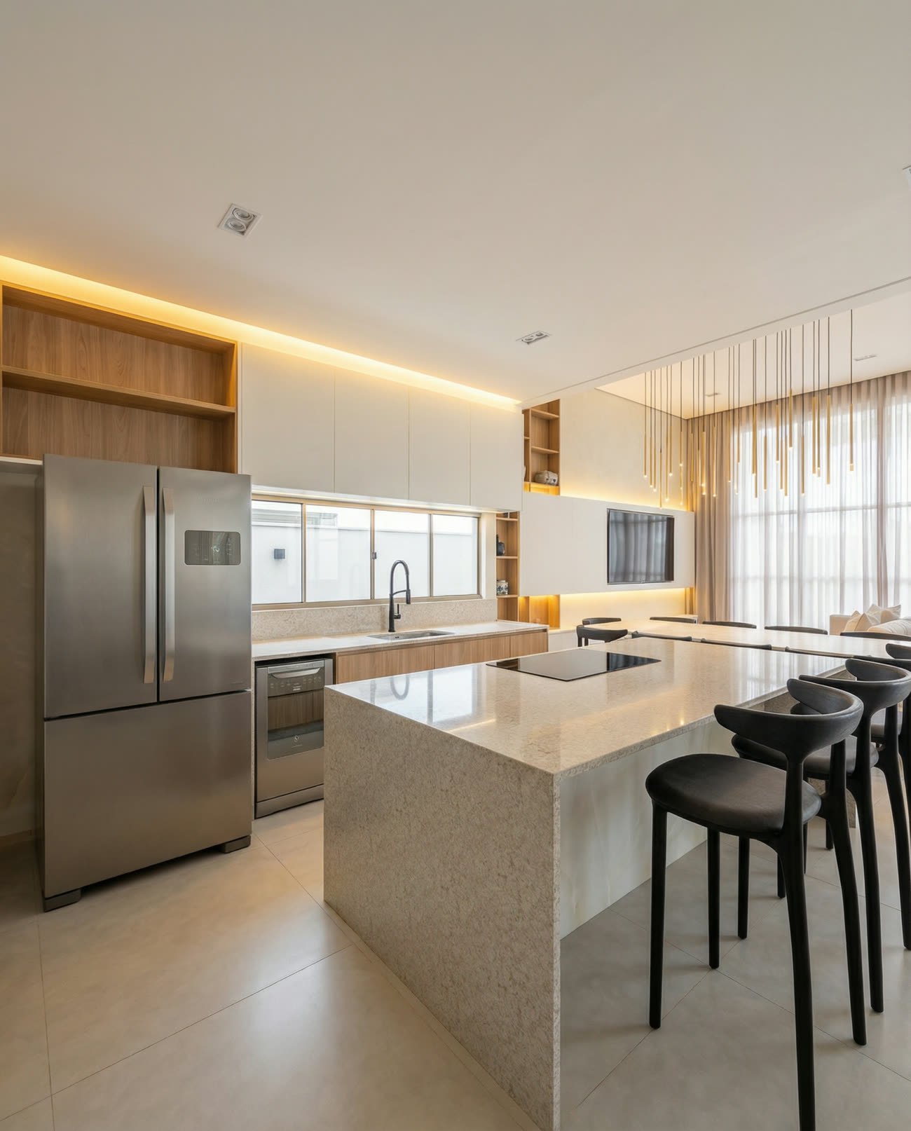 Render da cozinha da Casa 01